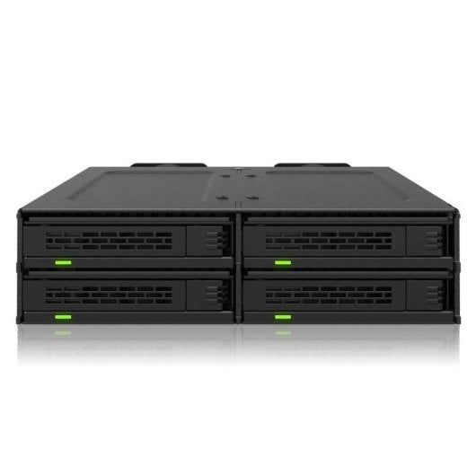 Boîtier SSD ICY DOCK MB324V4P-B 4x NVMe PCIe 4.0 U.2/U.3 5,25" SlimSAS Ventilateurs