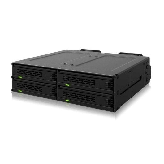 Boîtier SSD ICY DOCK MB324V4P-B 4x NVMe PCIe 4.0 U.2/U.3 5,25" SlimSAS Ventilateurs