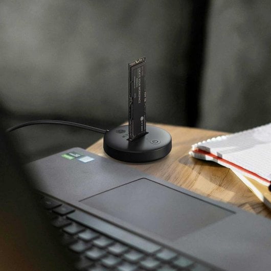 Base de conexão ICY BOX IB-1610MCD-C31 M.2 PCIe/SATA USB-C 10 Gbps