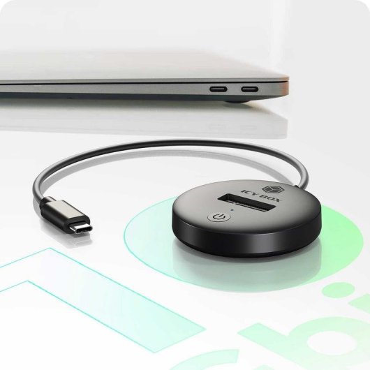 Base de conexão ICY BOX IB-1610MCD-C31 M.2 PCIe/SATA USB-C 10 Gbps