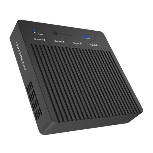 Base di connessione ICY BOX IB-4013MCL-C4 M.2 NVMe USB4 Alluminio Clonazione 1:3