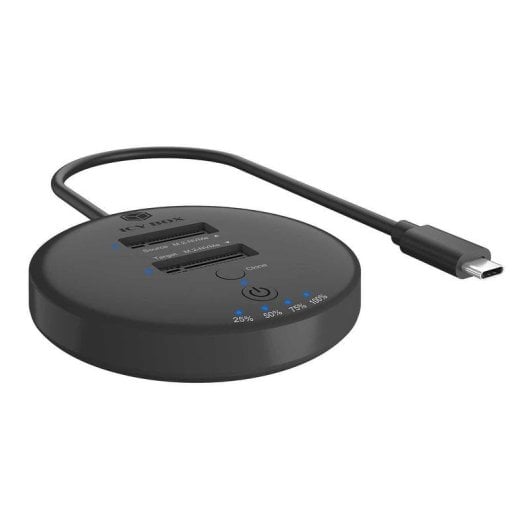 Base di connessione ICY BOX IB-1612MCL-C31 2xM.2 NVMe Clonazione USB-C 10 Gbps