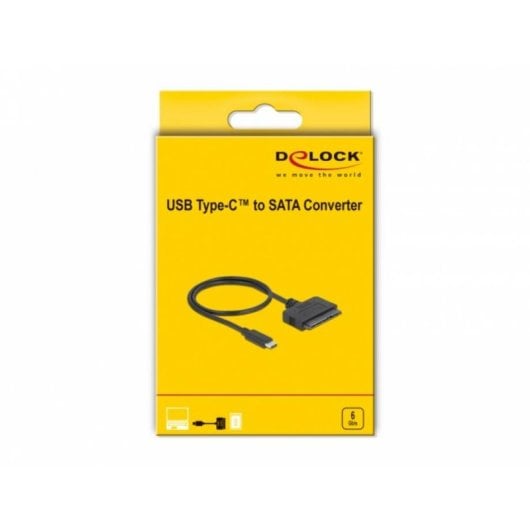 Adattatore DeLock 63803 USB-C a SATA 22 pin 0,5 m Nero