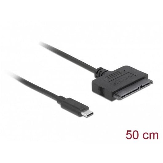 Adattatore DeLock 63803 USB-C a SATA 22 pin 0,5 m Nero