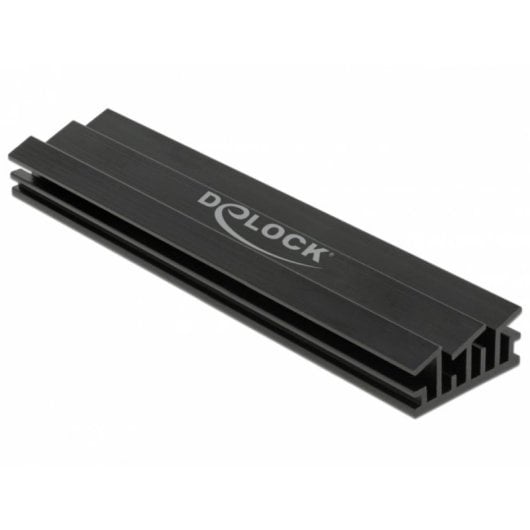 Kühlkörper DeLock 18284 Aluminium 100 mm für M.2 SSD Schwarz