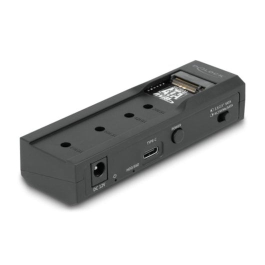 Base di connessione DeLock 64253 SSD M.2 NVMe SATA HDD 2,5" 3,5" USB-C