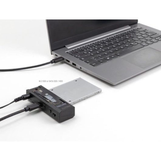 Base di connessione DeLock 64253 SSD M.2 NVMe SATA HDD 2,5" 3,5" USB-C