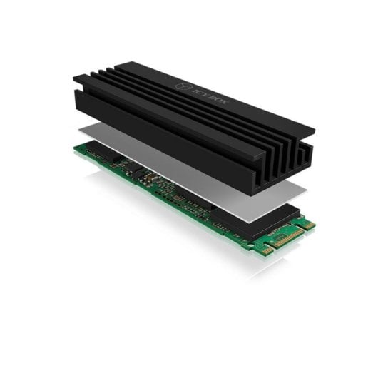 Dissipatore ICY BOX IB-M2HS-70 Alluminio per SSD M.2 2280 Nero