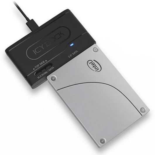 Adattatore ICY DOCK MB104U-1SMB USB-C 3.1 per HDD/SSD 2,5" e M.2 SATA/NVMe