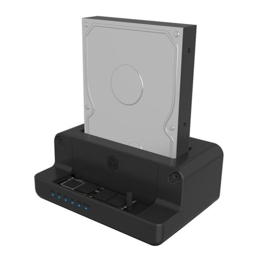 Base di connessione ICY BOX IB-2914MSCL-C31 SATA M.2/2.5/3.5 USB-C 10 Gbps Alluminio Nero