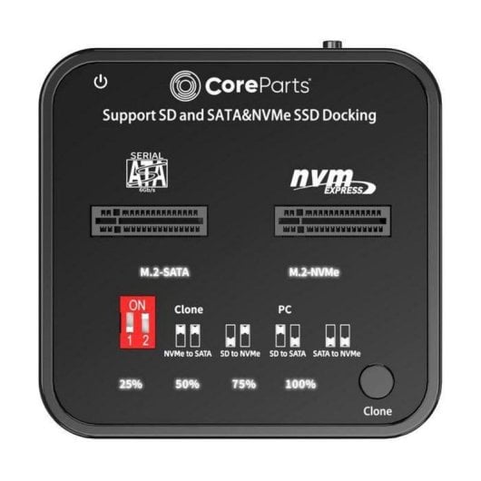 Duplicatore dati CoreParts MS-CLONER-M2-SD USB-C M.2 NVMe SD 6000MB/s