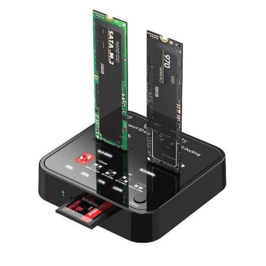 Duplicatore dati CoreParts MS-CLONER-M2-SD USB-C M.2 NVMe SD 6000MB/s
