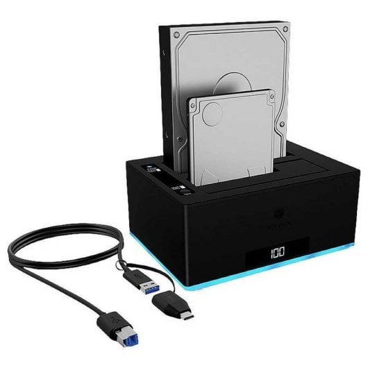 Base di collegamento ICY BOX IB-127CL-U3 2 Bay SATA 2.5/3.5 USB 3.2 Clonazione HDD/SSD