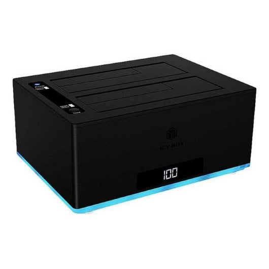 Base di collegamento ICY BOX IB-127CL-U3 2 Bay SATA 2.5/3.5 USB 3.2 Clonazione HDD/SSD