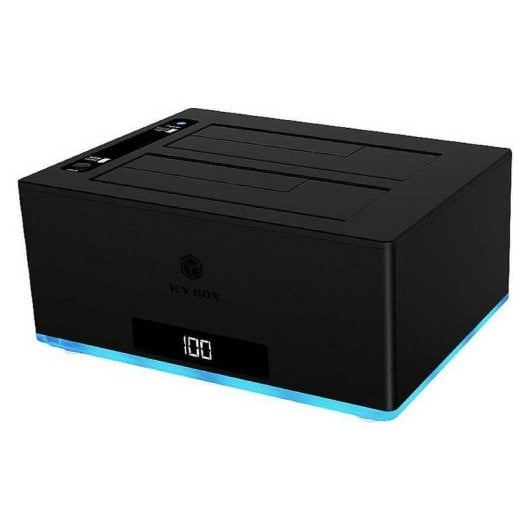 Base di collegamento ICY BOX IB-127CL-U3 2 Bay SATA 2.5/3.5 USB 3.2 Clonazione HDD/SSD