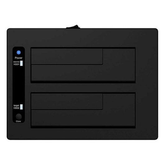 Base di collegamento ICY BOX IB-127CL-U3 2 Bay SATA 2.5/3.5 USB 3.2 Clonazione HDD/SSD