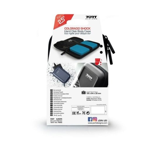 Housse disque dur externe PORT Designs Colorado Shock 2.5" noir protection renforcée