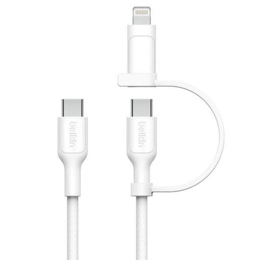 Cavo USB-C Belkin CAC003HQ1.5MWH BoostCharge Pro 1,5 m Bianco Power Delivery