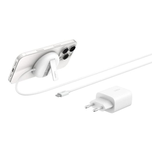 Carregador magnético Belkin WIA011kqWH Qi2 15W MagSafe Branco