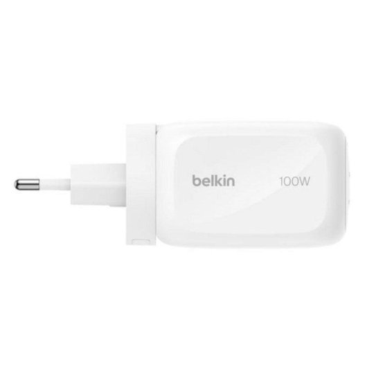 Cargador Belkin WCH016hqWH 100W 2x USB-C 1x USB-A GaN Blanco