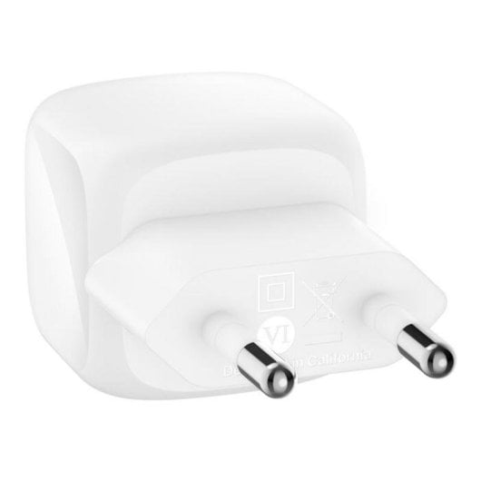 Caricatore Belkin WCA008kq1MWH-B6 30 W USB-C Power Delivery 3.1 con cavo 1 m Bianco