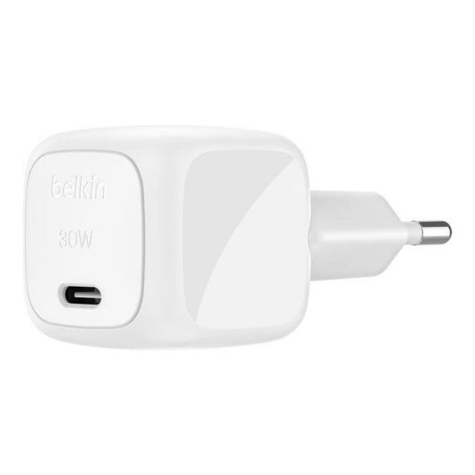 Caricatore USB-C Belkin WCA008KQ1MWH-B6 30 W Power Delivery PPS Bianco + Cavo 1 m
