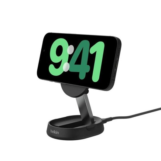 Carregador Belkin BoostCharge Pro WIA008BTBK Base Sem Fios Qi2 15W Preto Plegável