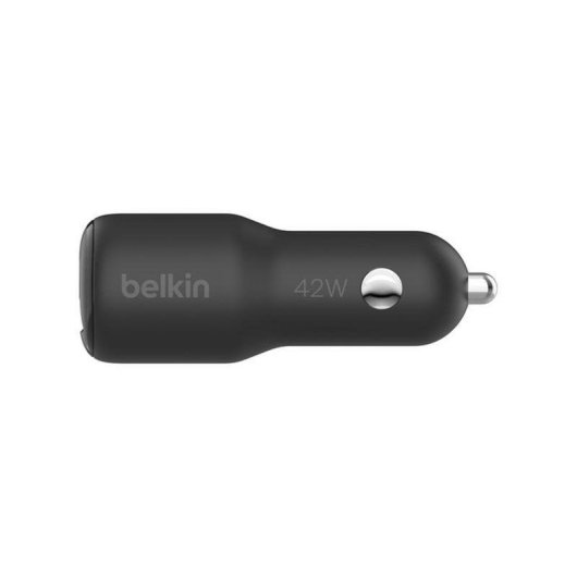 Caricatore per auto Belkin CCB005btBK doppia porta USB-C 30 W e USB-A 12 W ricarica rapida