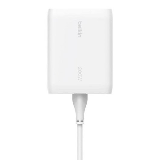 Cargador Belkin BoostCharge Pro 200 W GaN 4 puertos USB-C Blanco
