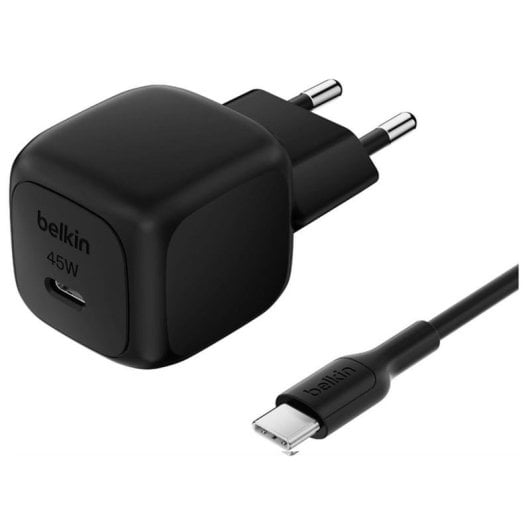 Caricabatterie Belkin WCA013kq1MBK-B6 45W USB-C Power Delivery con cavo 1 m Nero