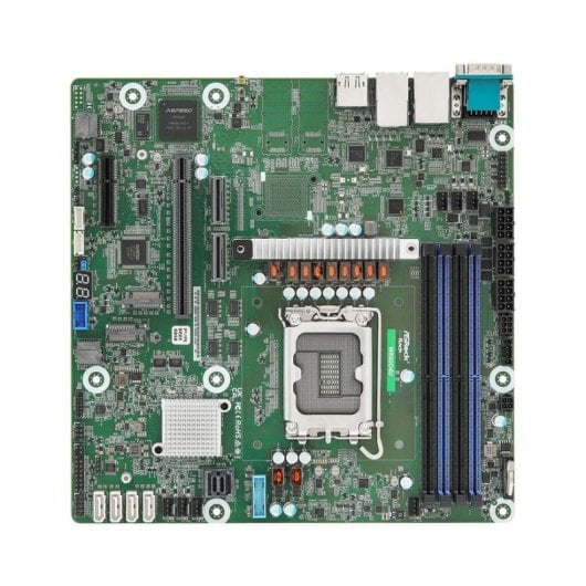 Motherboard Asrock W880D4U Intel W880 LGA1851 DDR5 Micro ATX ECC RAID IPMI