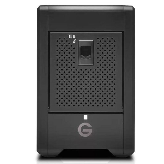 Caja para discos Sandisk G-RAID Shuttle 4 4 bahías Aluminio Negro RAID USB-C Thunderbolt