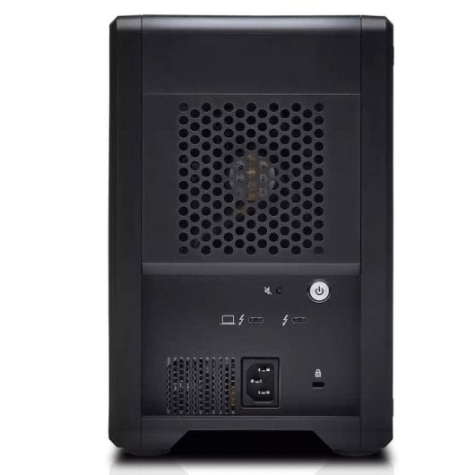 Caja para discos Sandisk G-RAID Shuttle 4 4 bahías Aluminio Negro RAID USB-C Thunderbolt