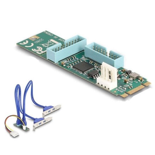 Adattatore DeLock 61066 M.2 B+M 4x USB 3.2 Gen 1 5Gbps