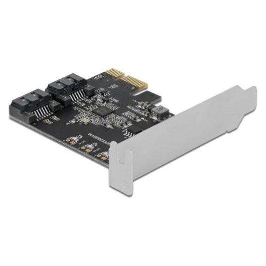 Tarjeta de Red DeLock 90431 PCIe SATA 6 Gb/s 2 Ports NCQ TRIM S.M.A.R.T.