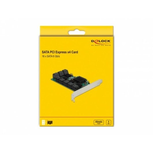 Netzwerkkarte DeLock 90073 PCI Express x4 6 Gbit/s 16 SATA-Ports S.M.A.R.T. TRIM