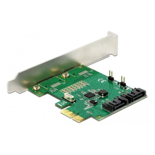 Tarjeta de Rede DeLock 90392 PCI Express SATA 6 Gbps RAID 0/1 Suporte NCQ TRIM