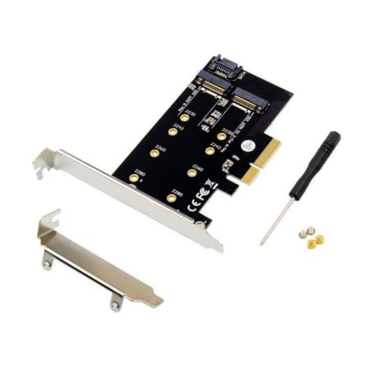Tarjeta adaptadora MicroConnect MC-PCIE-SSDADAPTER PCI Express x4 a M.2 NVMe B/M negro