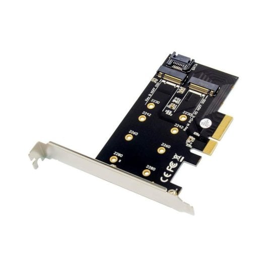 Tarjeta adaptadora MicroConnect MC-PCIE-SSDADAPTER PCI Express x4 a M.2 NVMe B/M negro