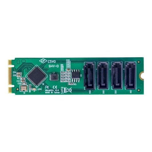 Schnittstellenkarte StarTech.com 4P-SATA-M2-ADAPTER M.2 PCIe 3.0 4x SATA Hot-Swap ASM1064