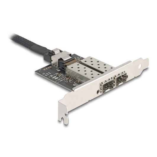 Tarjeta de Red DeLock 95281 Mini PCI Express 2x SFP Gigabit Low Profile