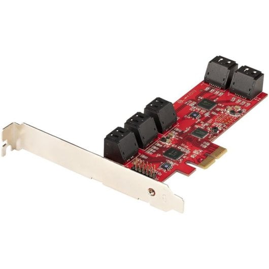 Tarjeta de Interface StarTech 10P6G-PCIE-SATA-CARD PCI Express SATA III 6Gbps 10 Portas Interno