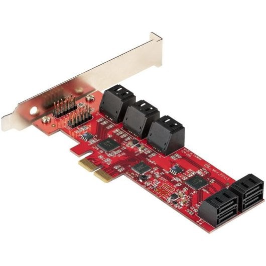 Tarjeta de Interface StarTech 10P6G-PCIE-SATA-CARD PCI Express SATA III 6Gbps 10 Portas Interno