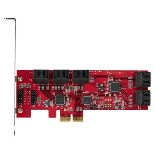 Tarjeta de Interface StarTech 10P6G-PCIE-SATA-CARD PCI Express SATA III 6Gbps 10 Portas Interno