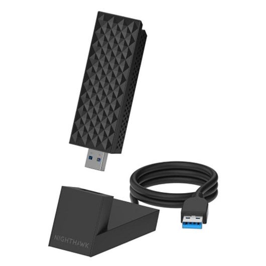 Tarjeta de Rede Netgear A9000 USB 3.0 Wi-Fi 7 Tri-Band WPA3 Alta Velocidade