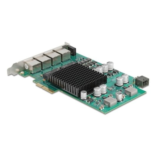 Tarjeta di Rete DeLock 86097 PCI Express x4 1000 Mbit/s 4x PoE+