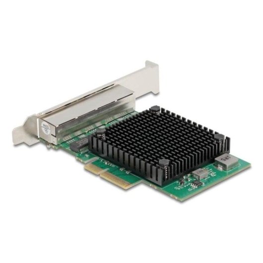 Tarjeta de Red DeLock 88601 PCI Express 2,5 Gbps 4 Puertos Wake On LAN