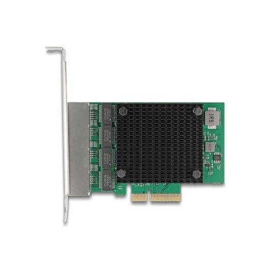 Tarjeta de Red DeLock 88601 PCI Express 2,5 Gbps 4 Puertos Wake On LAN