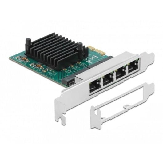 Tarjeta di Rete DeLock 89025 PCI Express 4 Porte Gigabit LAN Low Profile