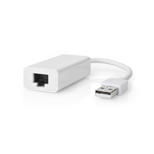 Adaptador USB a RJ45 Nedis CCGB60950WT02 0,2 m blanco 100 Mbps ABS